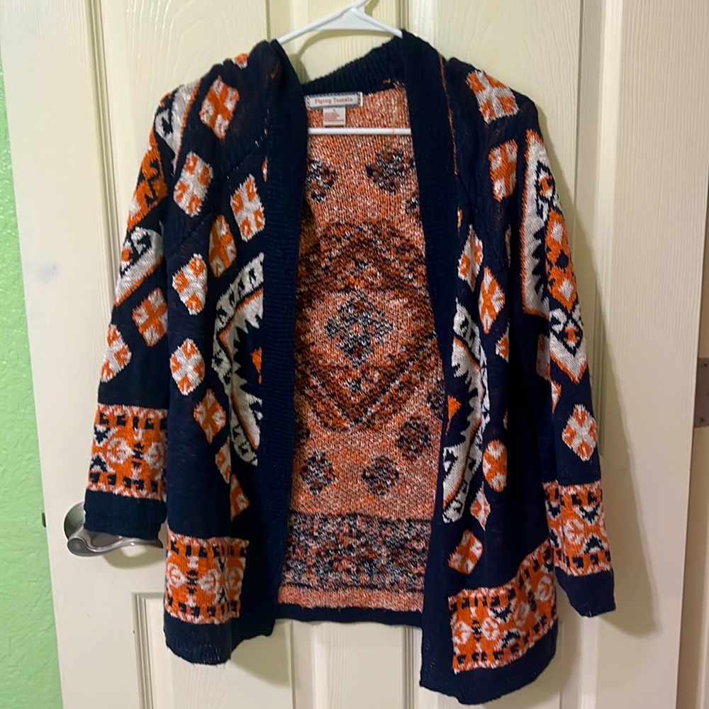 Flying Tomato Cardigan size medium